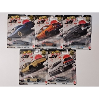 Hot Wheels 1:64 Zestaw Japan Historic 5 - 5 szt